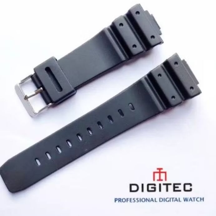 Tali Jam Tangan Digitec 3090 DG-3090T DG3090-T DG3090T DG 3090 T warna hitam