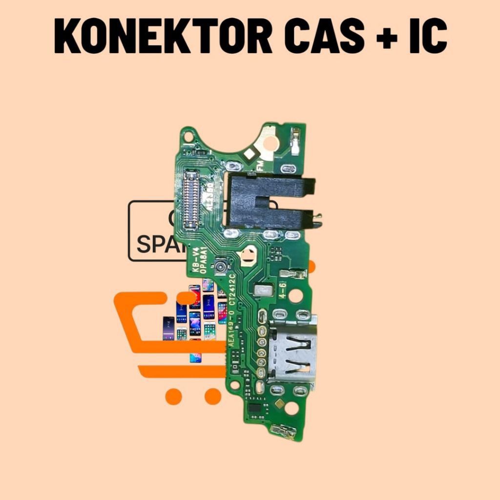 Konektor Cas Oppo A31 | Flexible Charger Board Papan Cas Original
