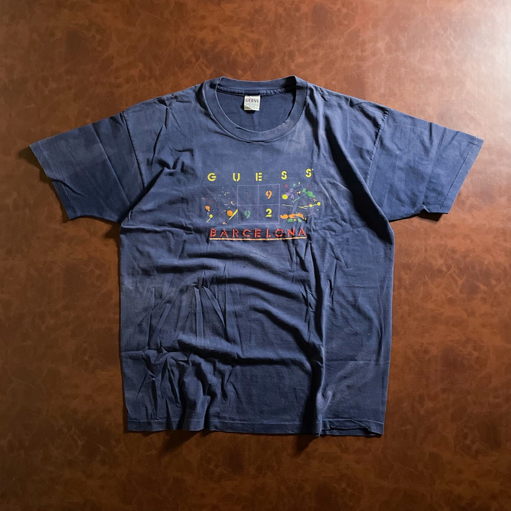 Kaos Vintage 90s Guess Barcelona 1992 - XL
