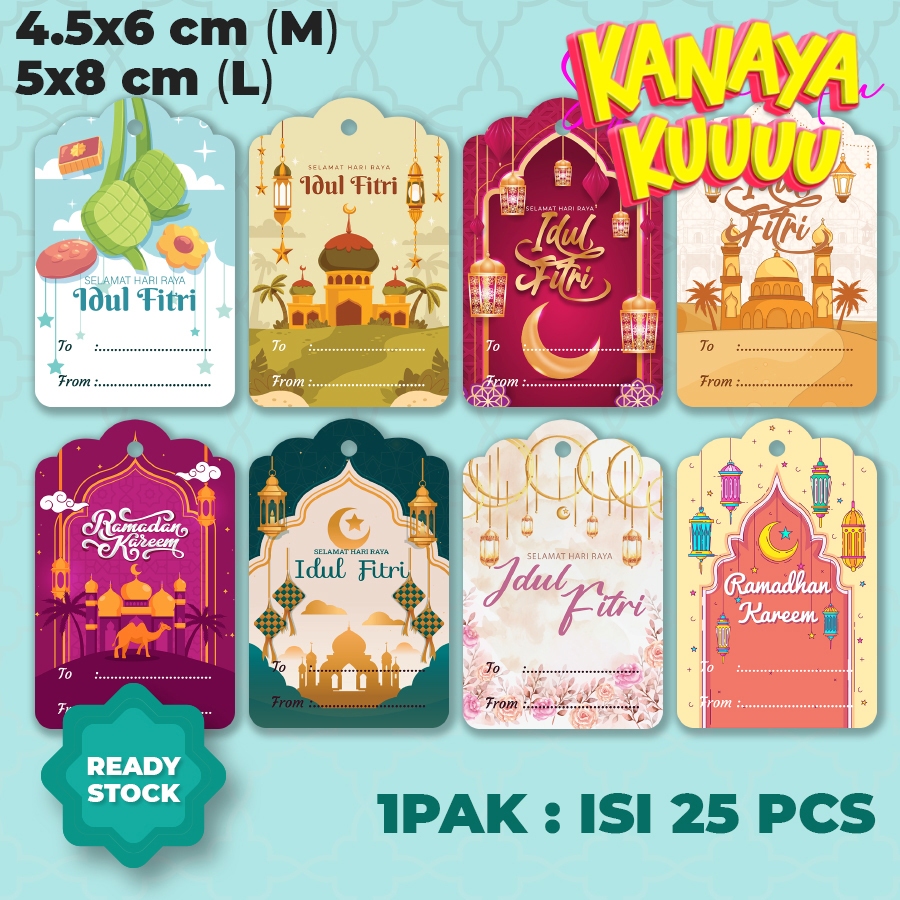 HANG TAG IDUL FITRI - TAG IDUL FITRI - IDUL FITRI TAG - IDUL FITRI HAMPERS [25Pcs]