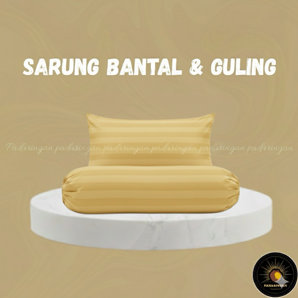 NEW DEALS sarung bantal dan guling embos salur polos/ sarung bantal tidur / sarung guling
