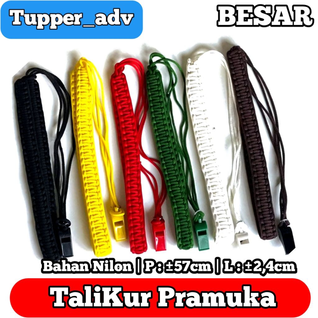 Tali Pluit Pramuka Besar + Peluit - Talikur Besar Pramuka - Tali Peluit Pramuka
