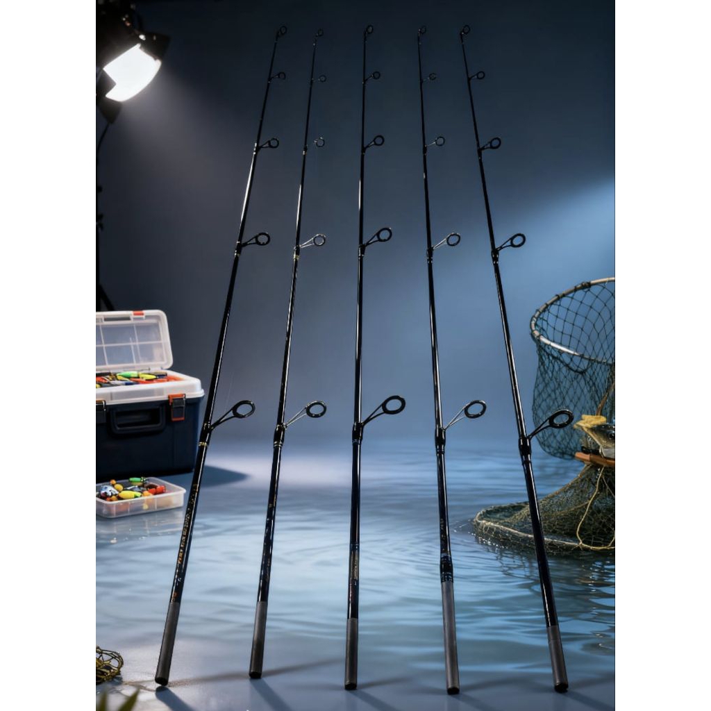 ujung joran pancing fiber 80-90-100cm atasan joran pancing fiber - ring guide action medium