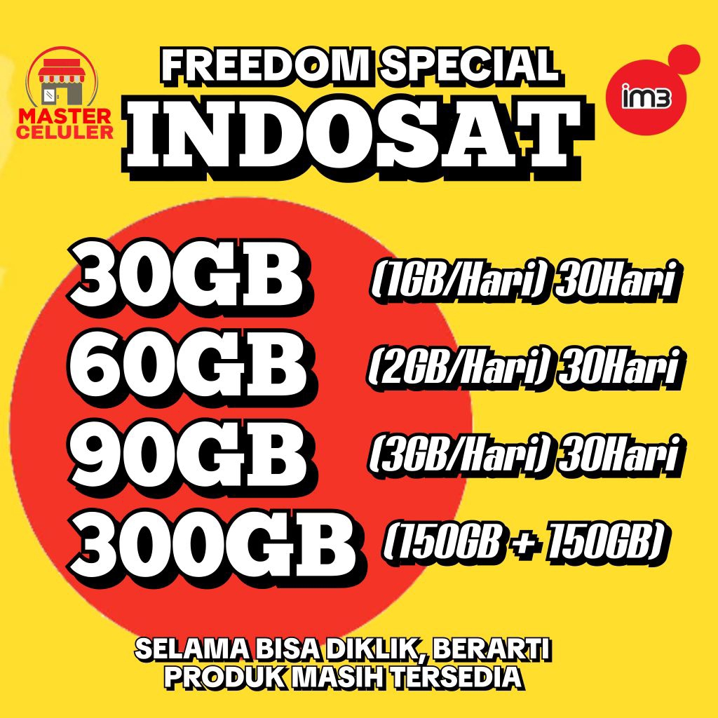 KUOTA INDOSAT MURAH PAKET DATA INDOSAT MURAH FREEDOM SENSASI