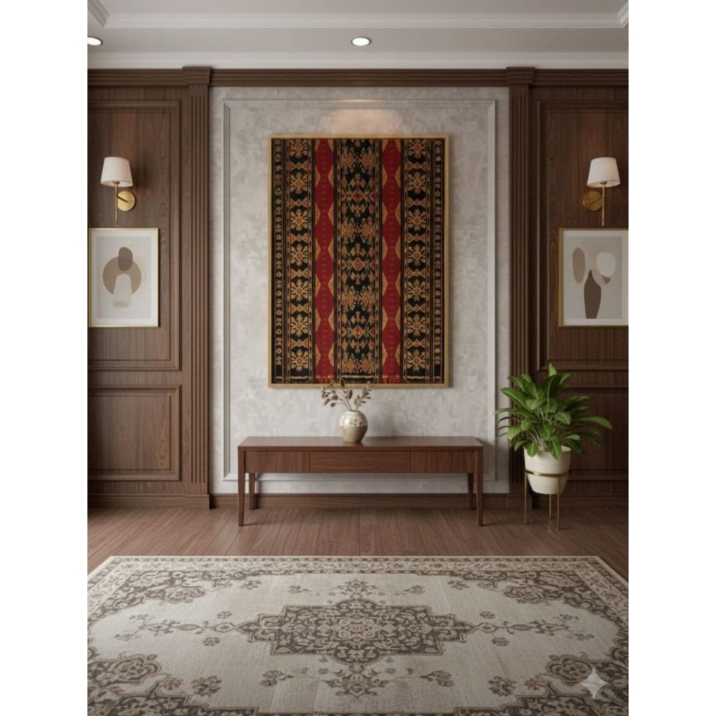 Kain Tenun Hiasan Dinding - Tenun Blanket Etnik Jepara