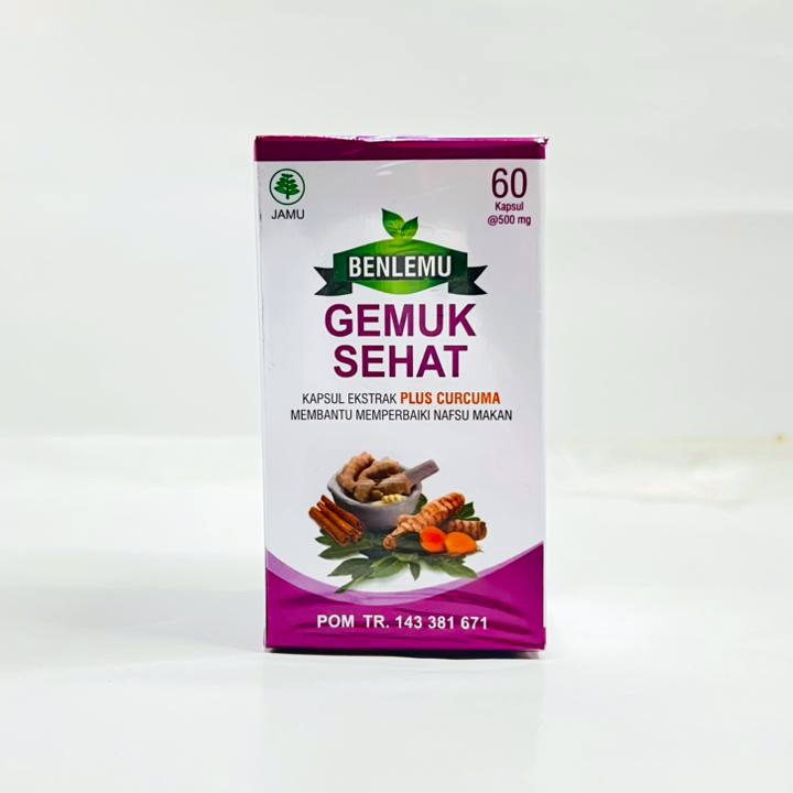 Benlemu Gemuk Sehat 60 Kapsul Herbal Asli