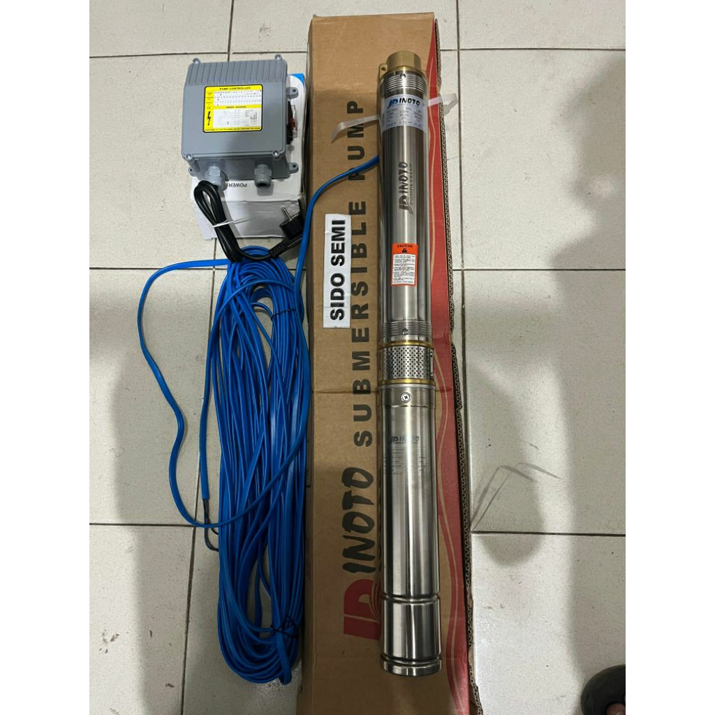 Pompa Submersible Sible Sibel Inoto 0,33hp 3in208 + Control Box + Kabel 30M Pompa Air Satelite Celup
