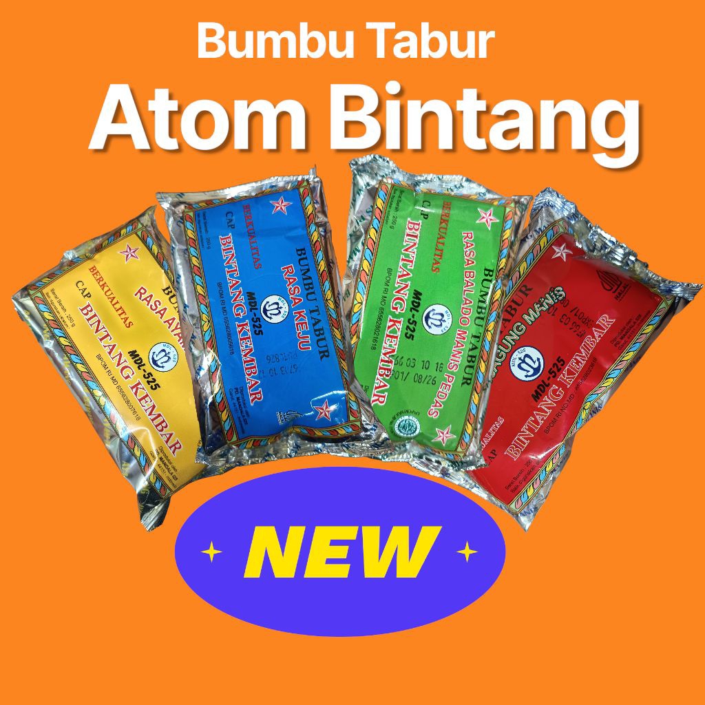 Bumbu Tabur Atom Bintang [250 gram]