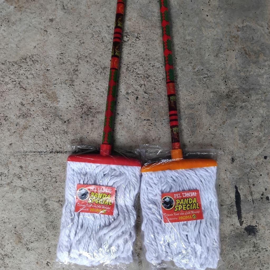 Pel Lantai Gagang Kayu Panjang / Pel Lantai Sumbu / Pel Lantai Murah