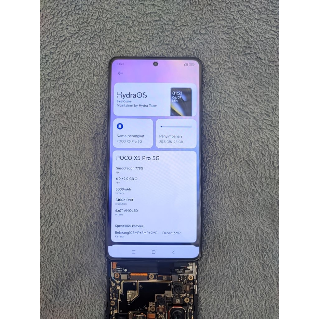LCD SET FRAME REDMI NOTE 12 PRO 5G POCO X5 PRO 5G ORIGINAL COPOTAN NORMAL