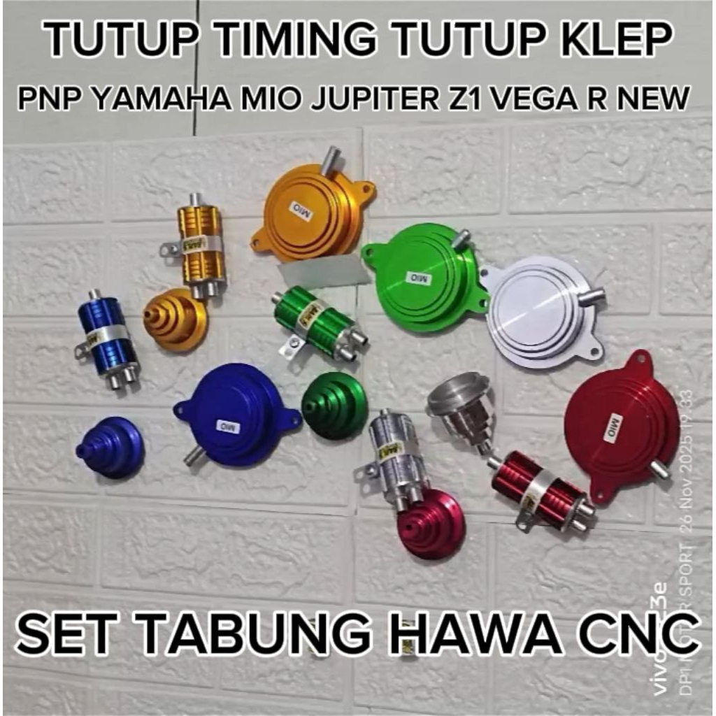 Set Tabung Hawa CNC Variasi PNP Yamaha Mio / Jupiter Z1 / Vega R New