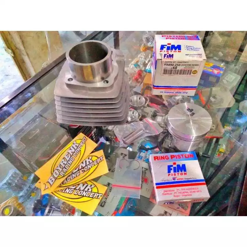 CYLINDER BLOK TIGER BORE UP SET PISTON FIM90 FIM 90 FIM12 FIM 12 66|67|68|70 - BOYRENK RACING CONCEP