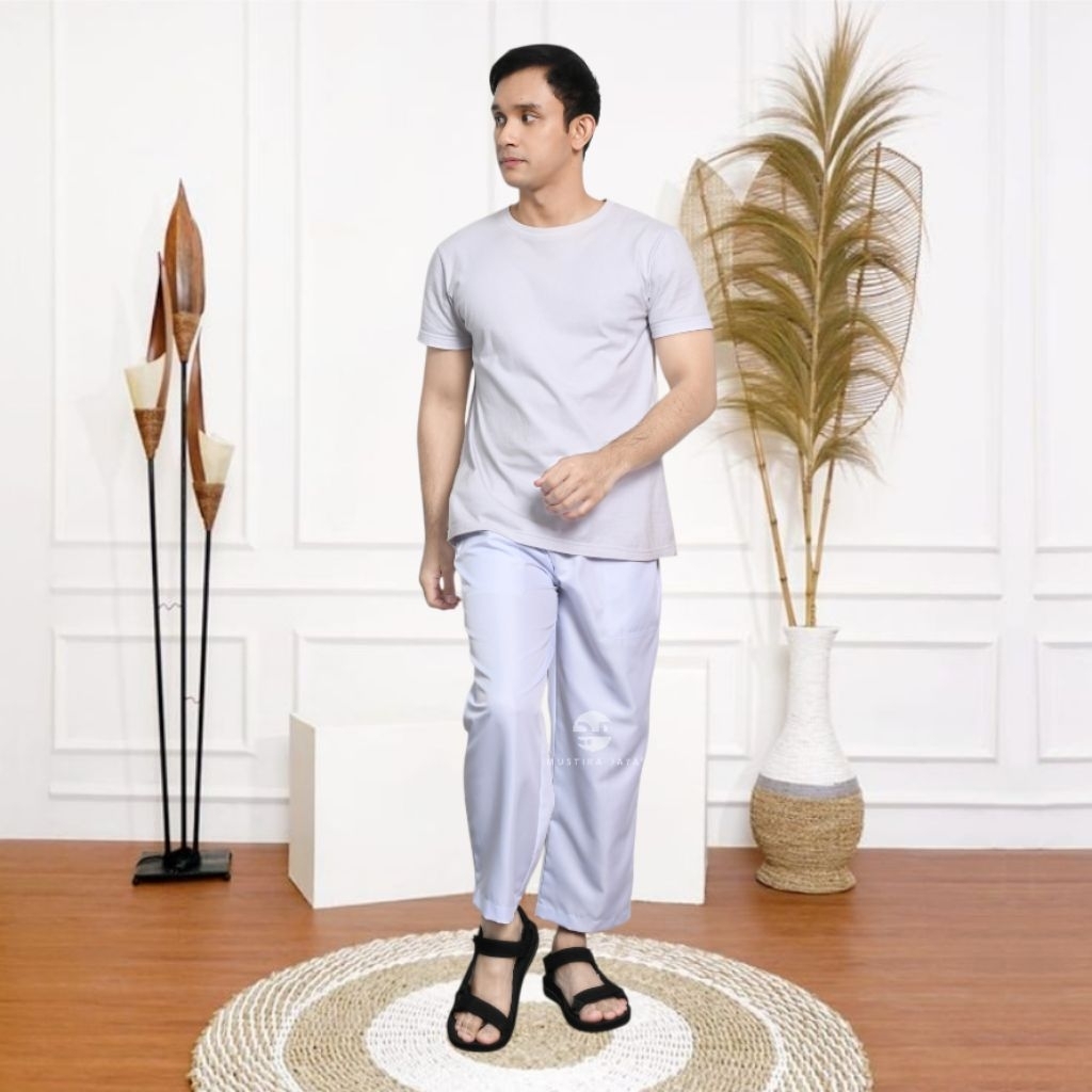 Sirwal Celana Komprang Pria Dewasa Celana Rangkapan Dalam Katun twill