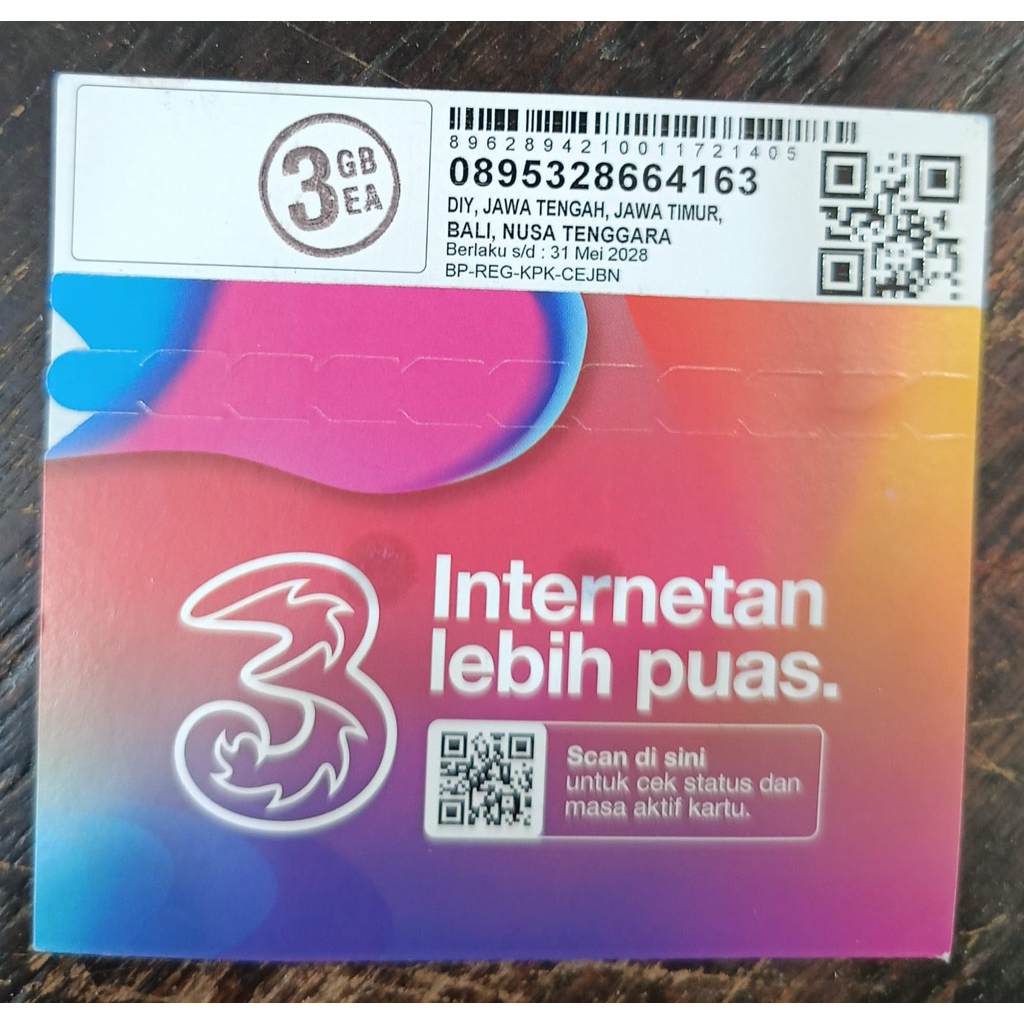 Perdana tri kuota 3GB