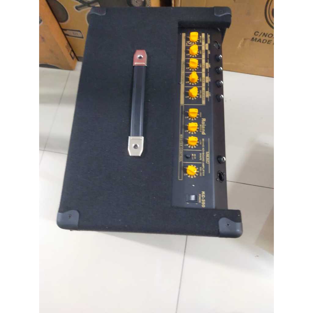 sound control Amply Roiand KC350 KC-350  12 inch 4 chanel keyboard vocal drum elektrik gitar  efek r