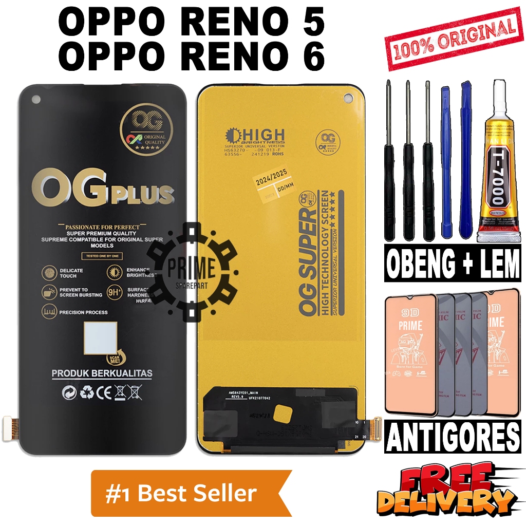 LCD TOUCHSCREEN OPPO RENO 5 / OPPO RENO 6 ORIGINAL OEM LCD FULLSET