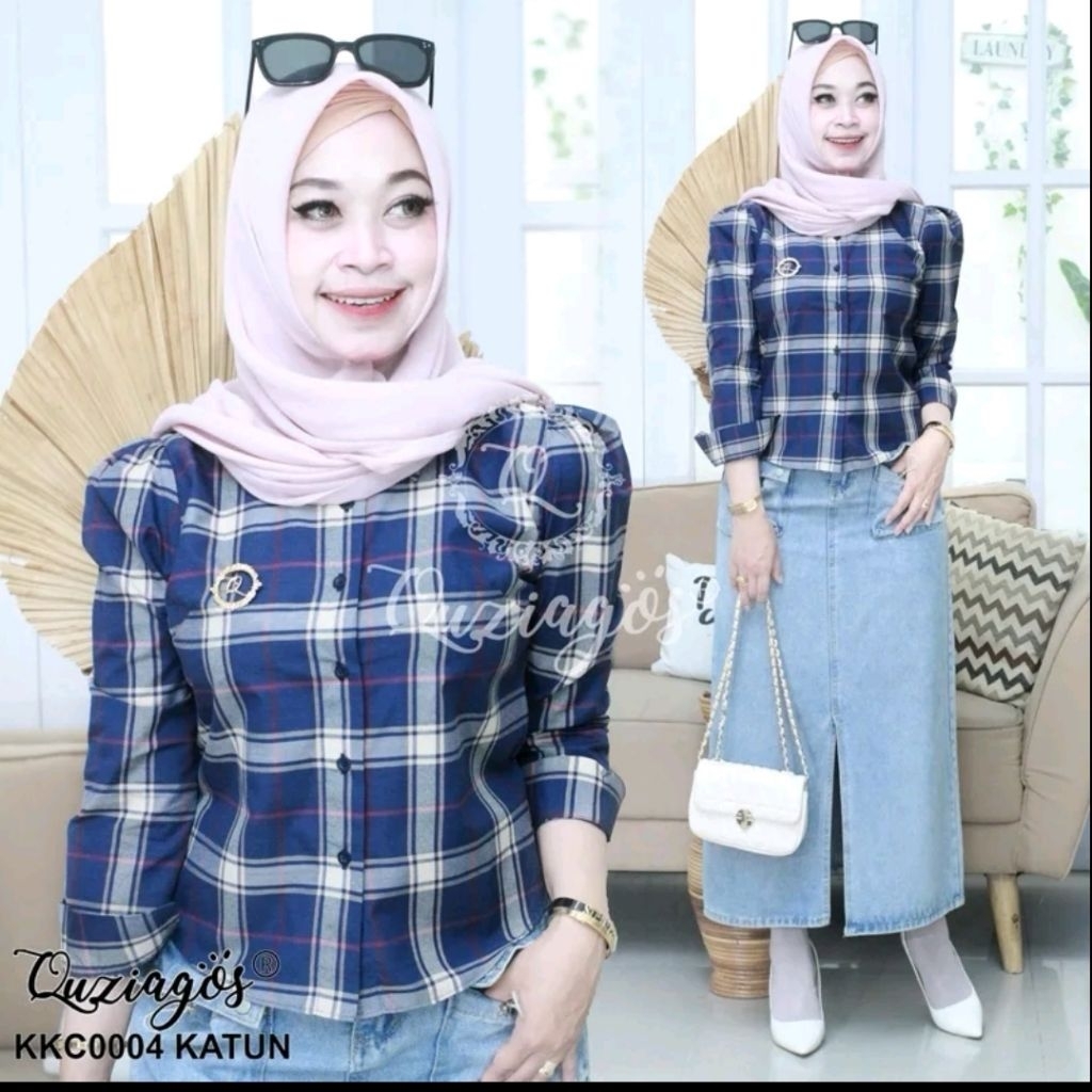 Quziagos Kemeja Crop Katun