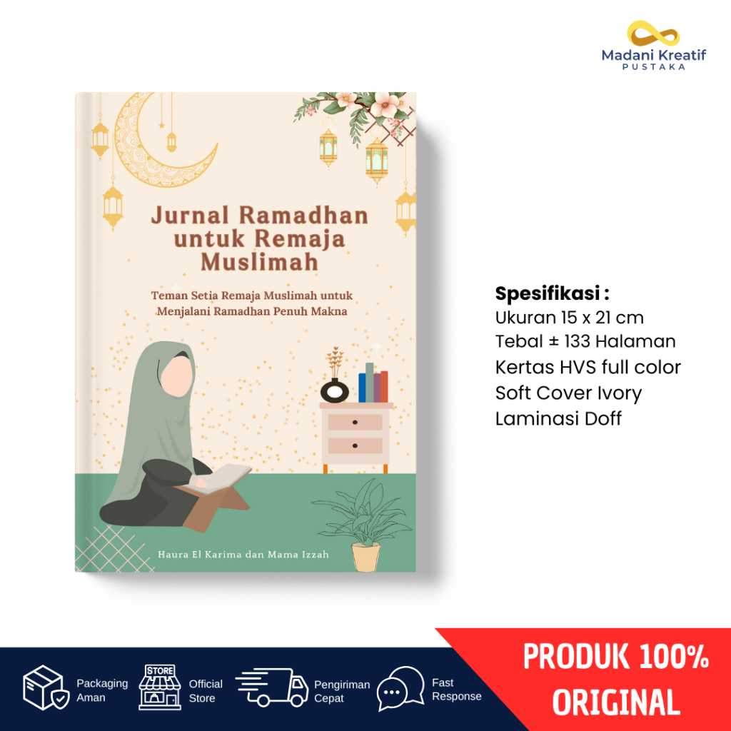 Buku Jurnal Ramadhan untuk Remaja Muslimah | Teman Ibadah & Muhasabah Harian