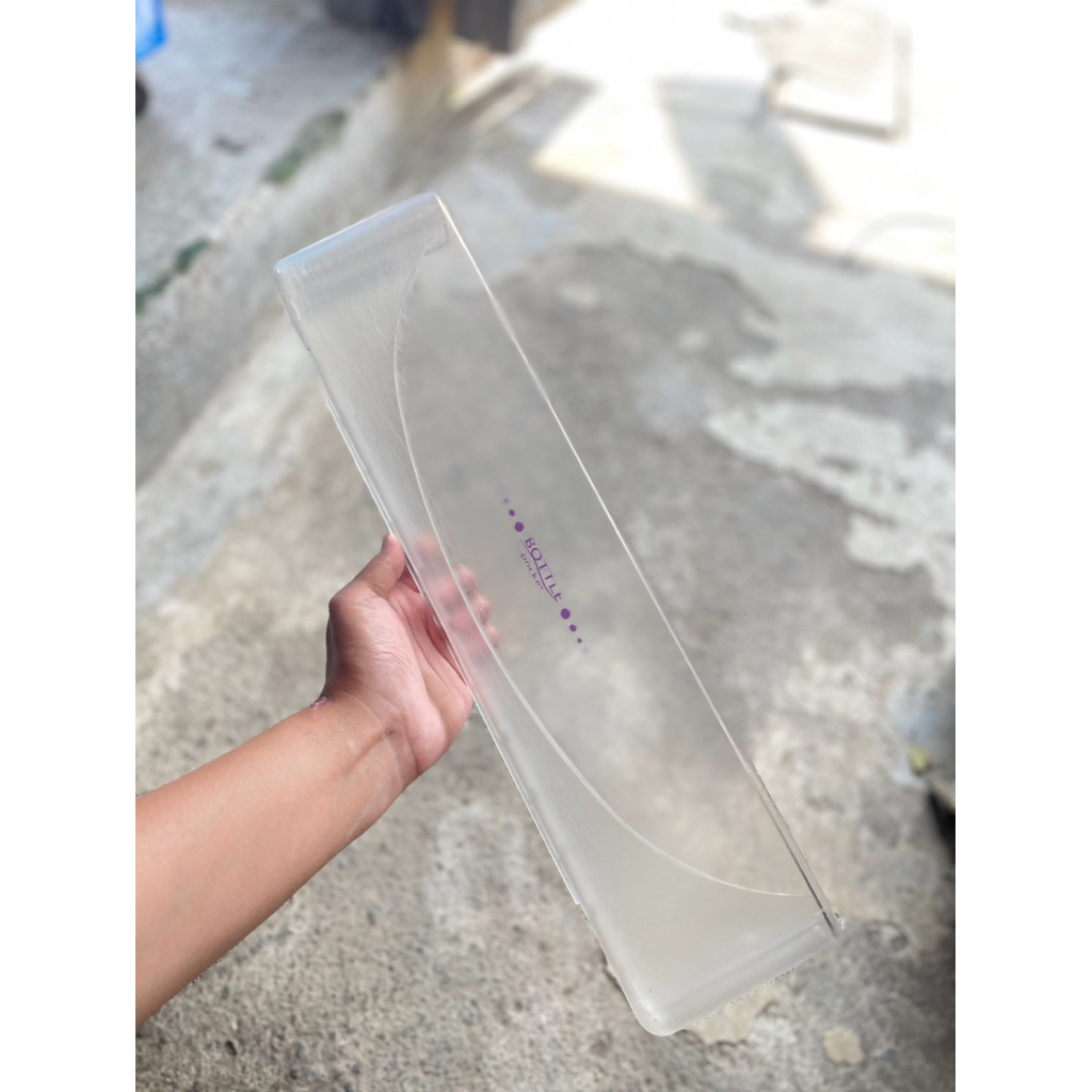 Rak kulkas sharp 2 pintu 1 pintu UK 43x10cm rak botol kulkas sharp bagian bawah bekas copotan