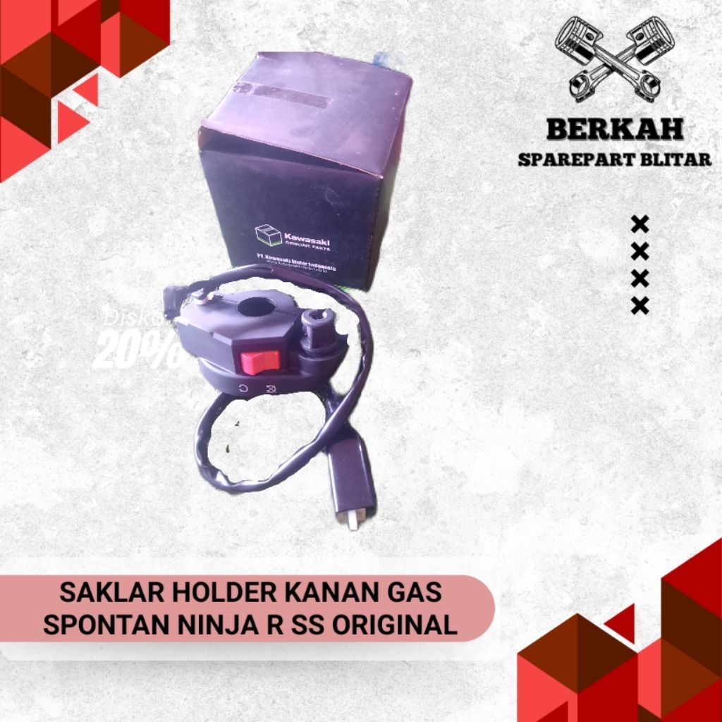 HOUSING- ASSY- CONROL,R SAKLAR HOLDER KANAN GAS SPONTAN NINJA R SS ORIGINAL KAWASAKI