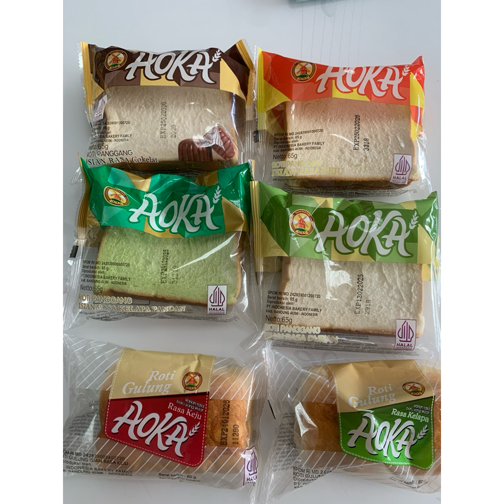 Paket Roti Aoka Mix 10pcs rasa random
