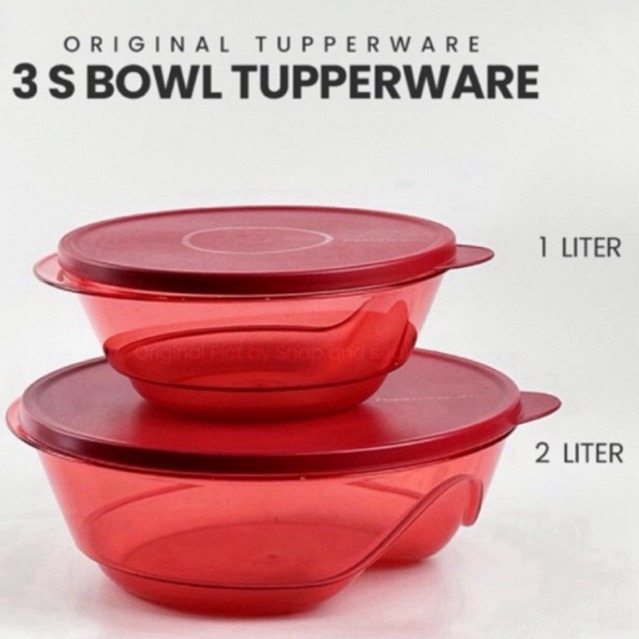 TUPPERWARE 3S BOWL 1 LITER -  2LITER