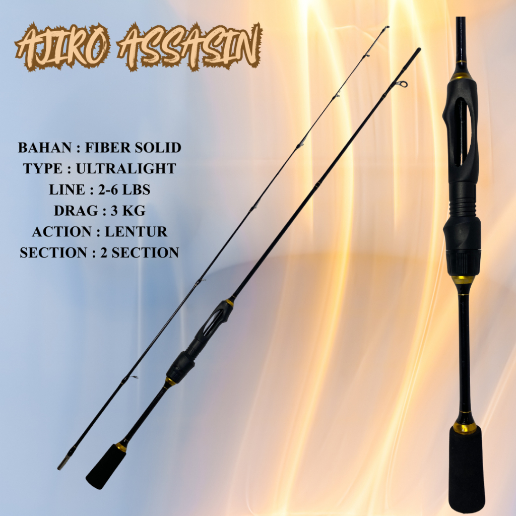 JORAN ultralight fiber solid ajiro assasin 165 180 198 cm fiber solid lentur