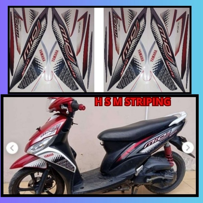 STRIPING LIS LES POLET BODY MOTOR MIO J SPORTY 2013