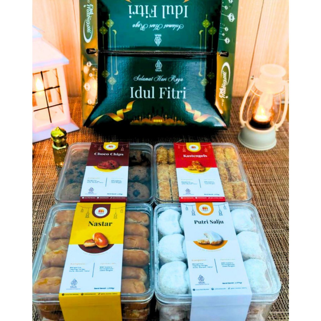 Mumtaz Bakery Paket Kue Lebaran Kue Kering Nastar Kastangel Putri Salju Choco Chips