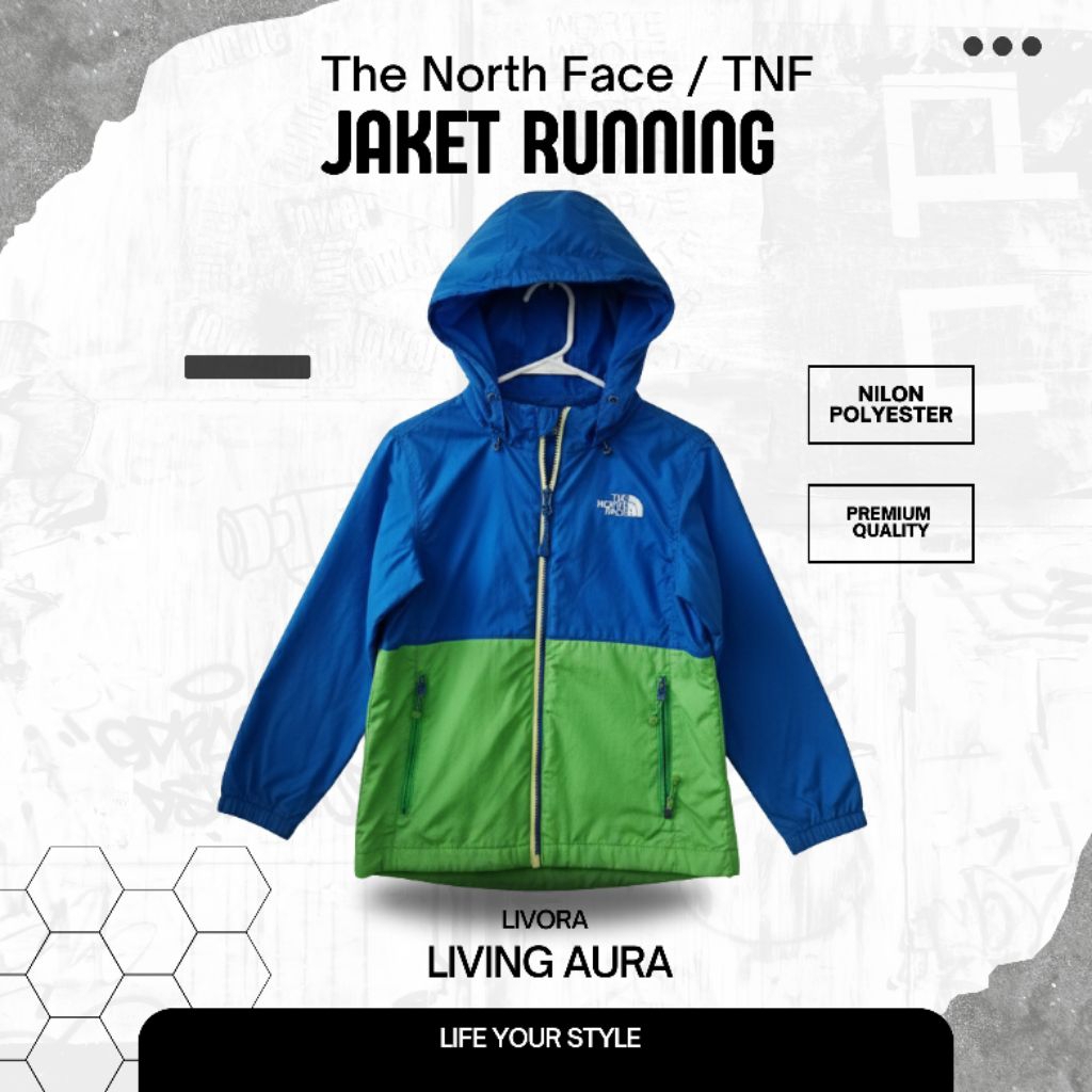 Jacket Running Tnf Anak Original