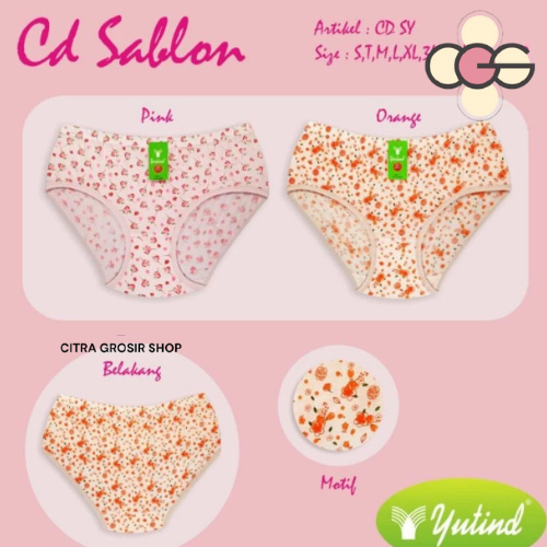 CELANA DALAM WANITA YUTIND SABLON/BORDIR ,CELANA DALAM WANITA , CD YUTIND SABLON/BORDIR