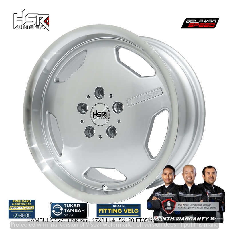 velg mobil bmw Hsr Jambula Ring 17 R17 pcd 5X120-siap kirim
