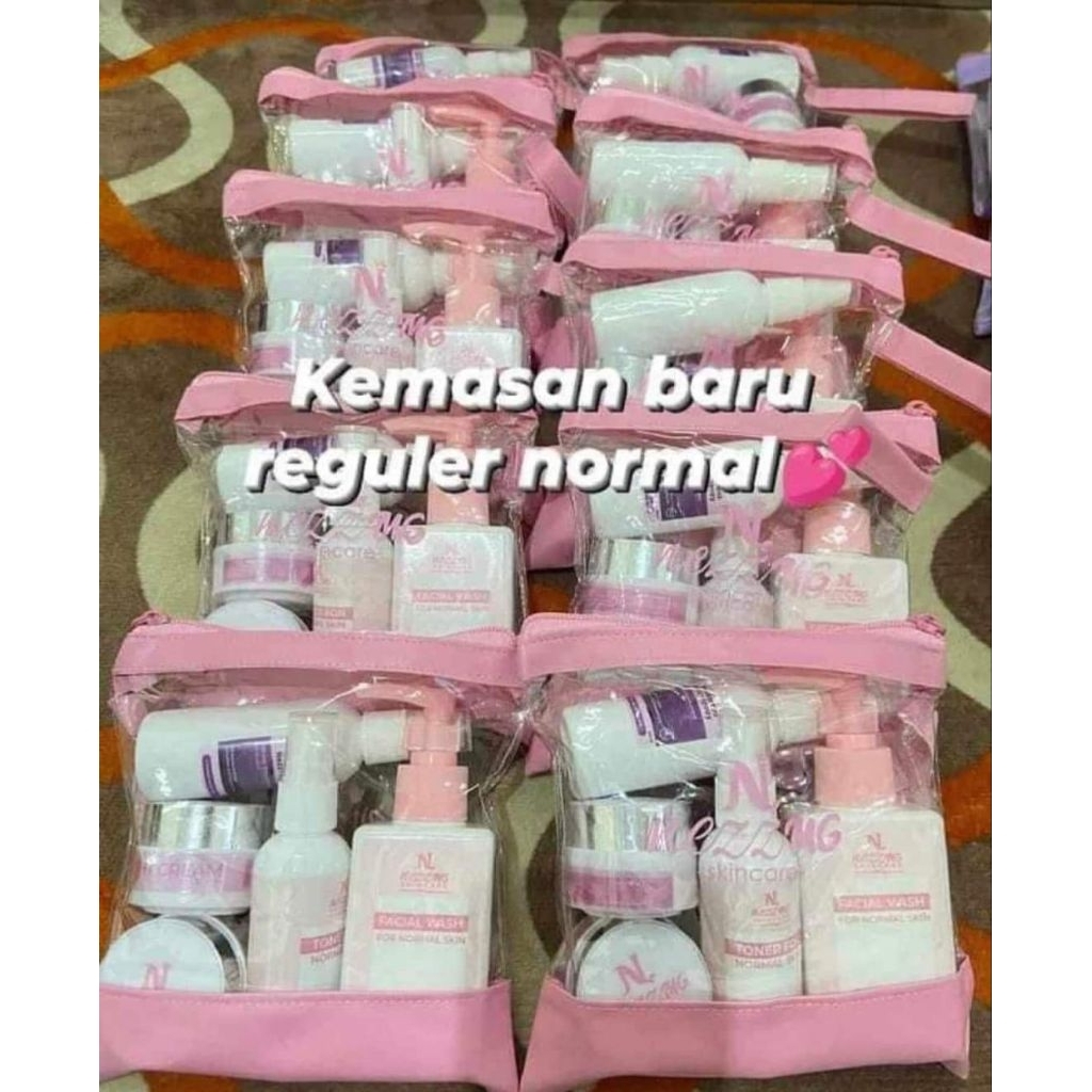 1 Paket Nezzmg Skincare Reguler - Mencerahkan Wajah, Mengatasi flek hitam, Melembabkan Kulit