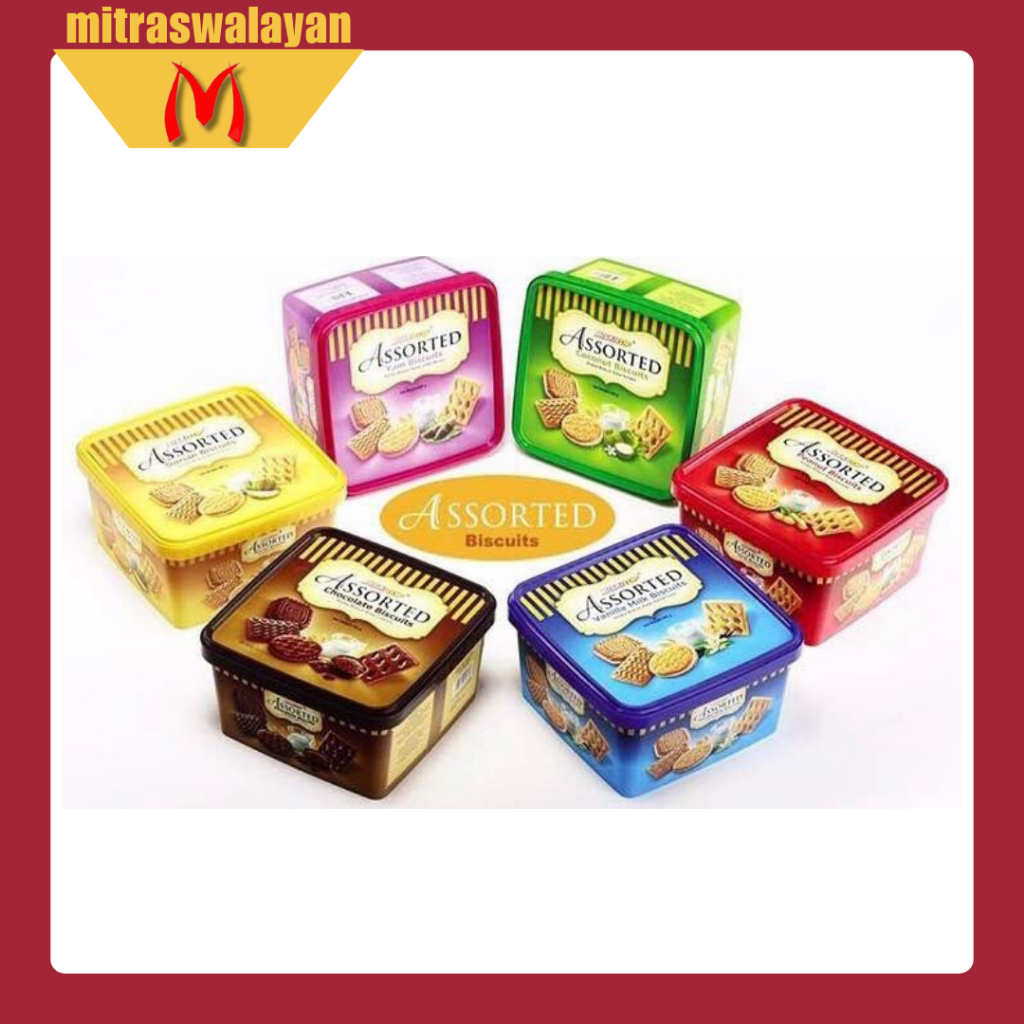 BISKITOP Assorted Biscuits Kemasan Kaleng Plastik 400 gr