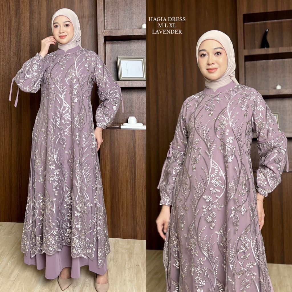 Gamis hagia terbaru/gamis pesta