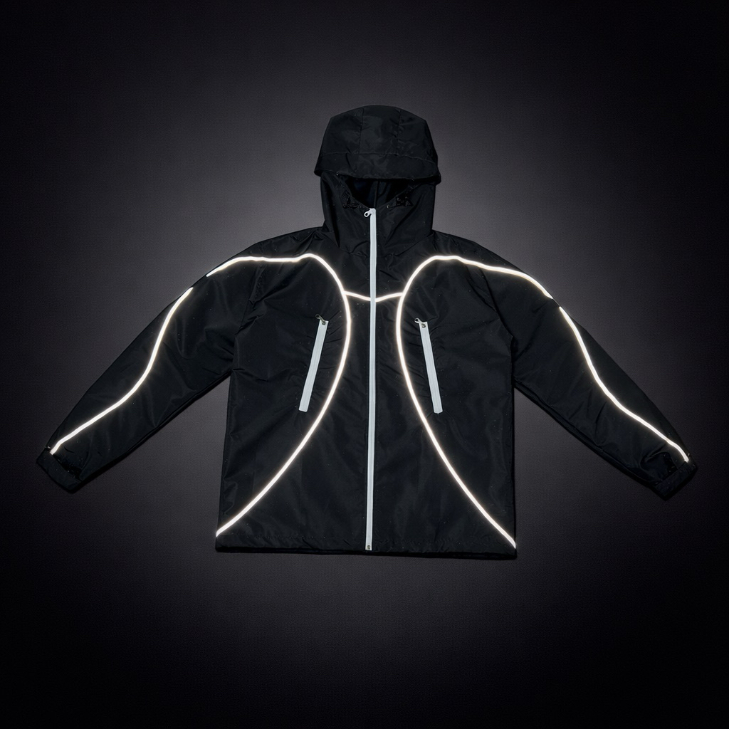 Jaket gorpcore reflektif