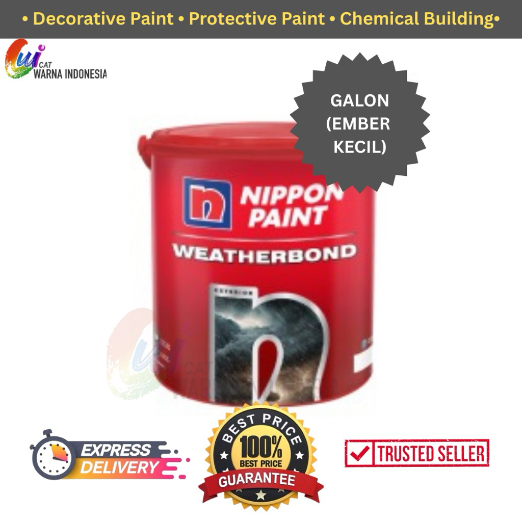 cat tembok premium NIPPON WEATHERBOND  20L bisa custom warna