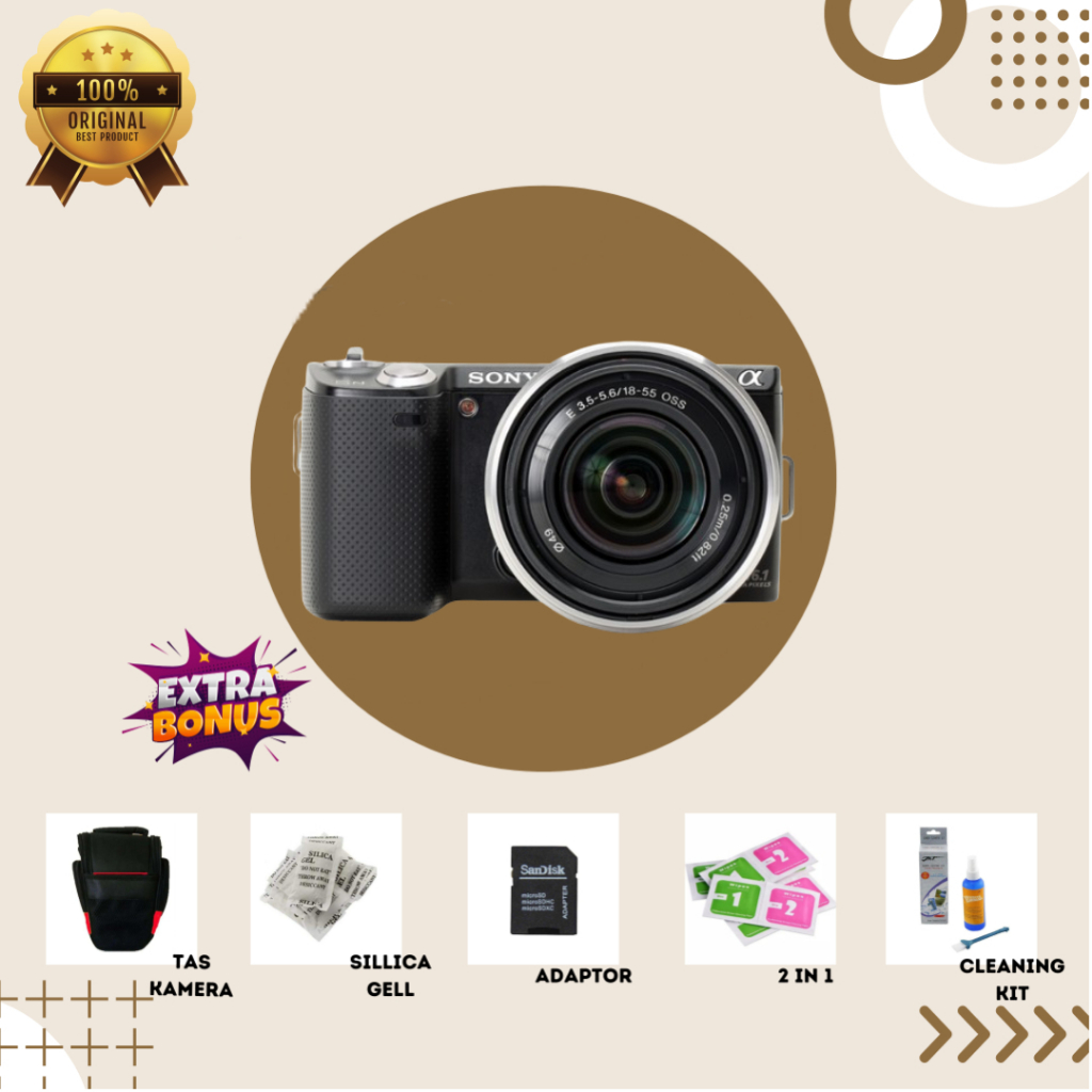 [KAMERA MIRRORLESS] SONY NEX 5N BLACK MULUS SECOND BERGARANSI ORIGINAL
