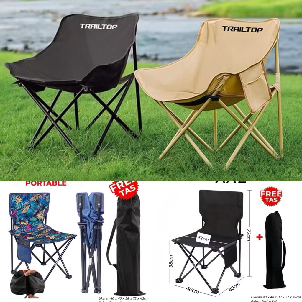 KURSI LIPAT BULAT || KURSI LIPAT XXL || KURSI LIPAT XL || KURSI LIPAT OUTDOOR PORTABLE || KURSI LIPA