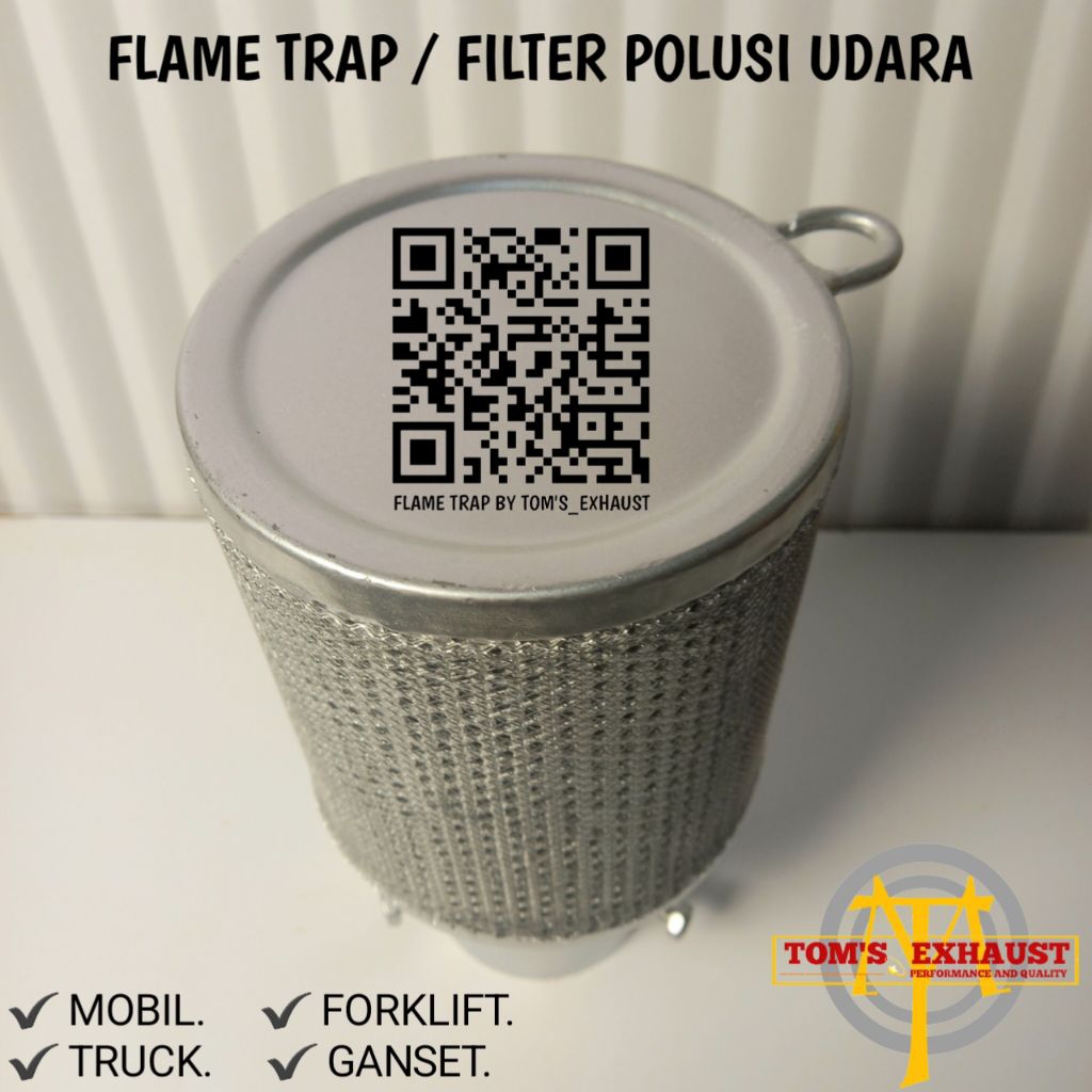 FLAME TRAP SARINGAN POLUSI UDARA KNALPOT MOBIL, TRUCK, FORKLIFT, GANSET.