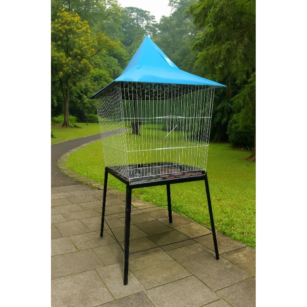 kandang besi jumbo/sangkar besi jumbo/sangkar burung/kandang burung/kandang beo/kandang uk 60x60x165
