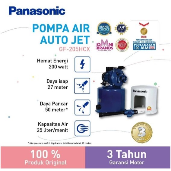 Pompa Air Jet Pump Panasonic GF205HCX