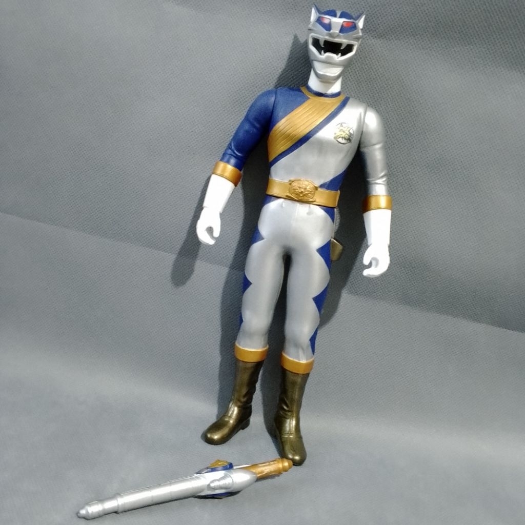Big Sofubi Shogakukan Figure Super Sentai Gao Silver Power Ranger Wild Force Original