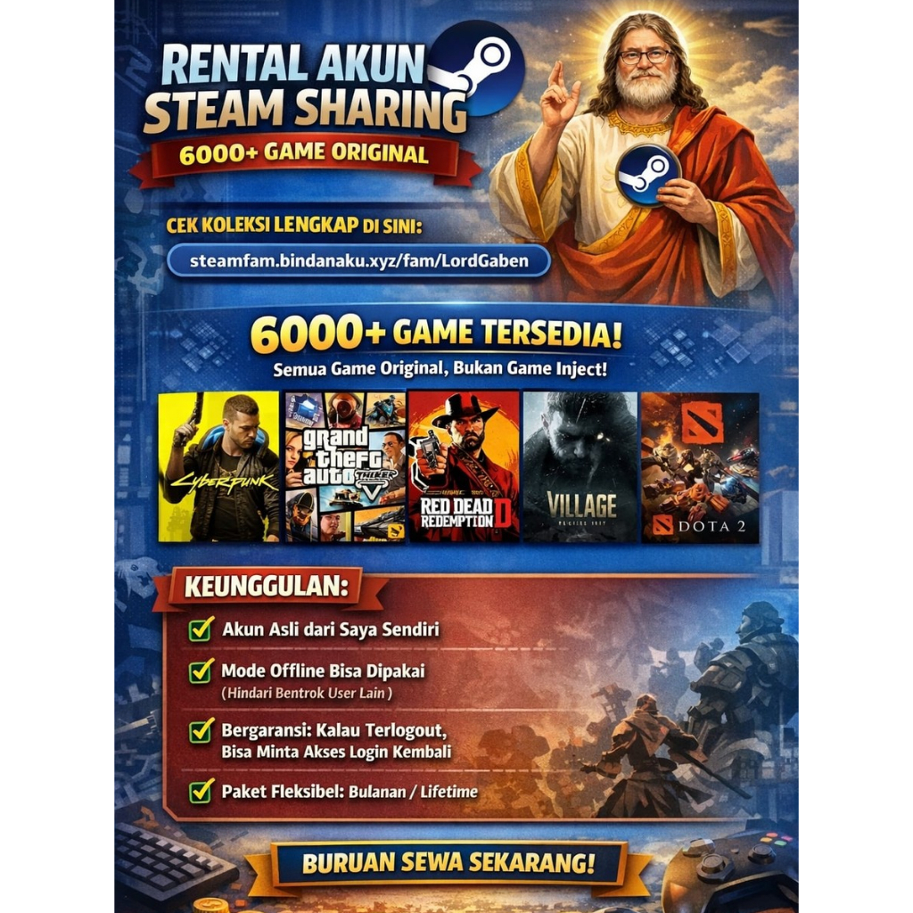 Sharing Steam 6000+ Games