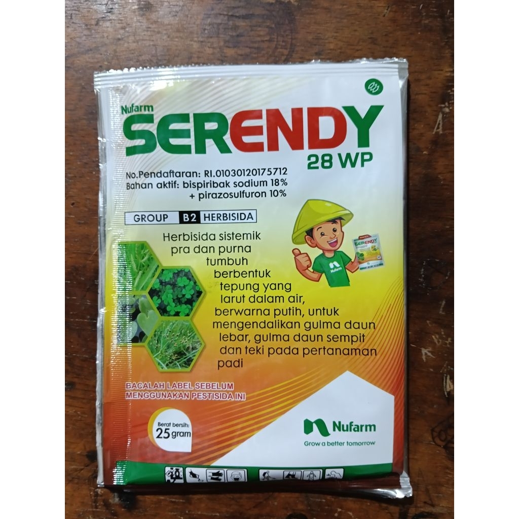 serendy 28wp herbisida selektif pra tumbuh dan purna tumbuh.
