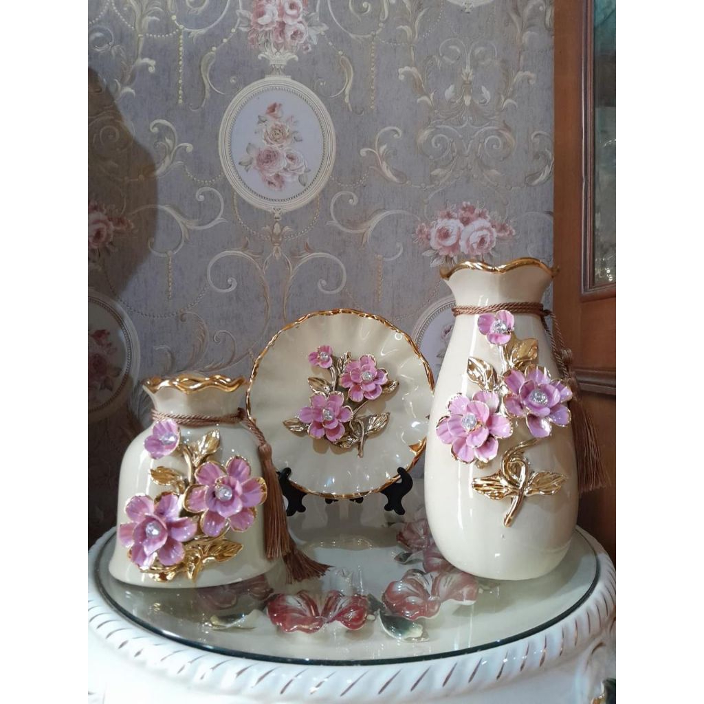 Pajangan Keramik Guci Piring, Jual Keramik Hias, Keramik import