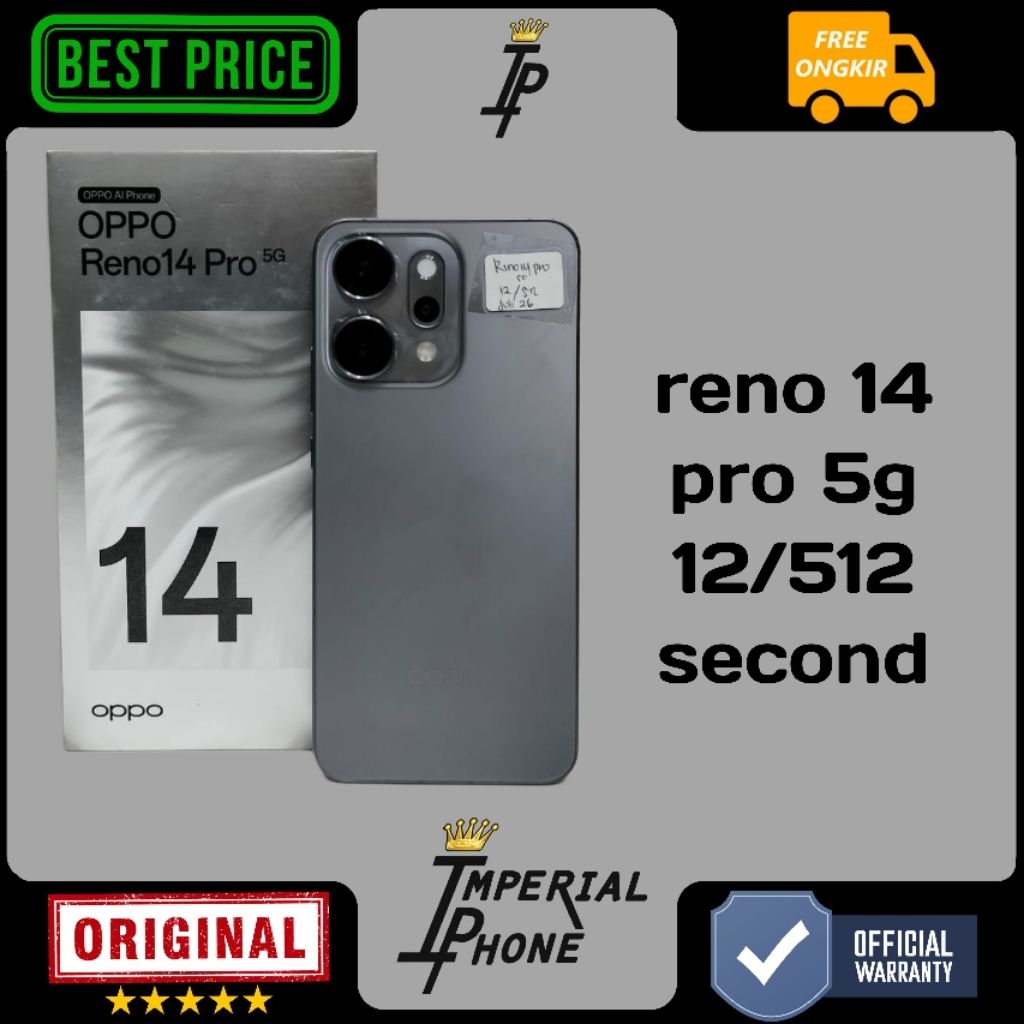 reno 14 pro 5g 12/512 second