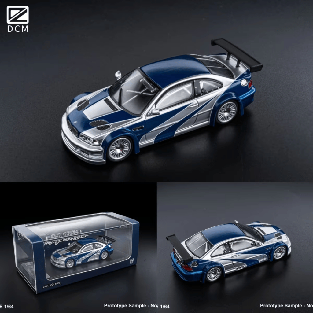 DCM Model 1/64 BMW E46 M3 GTR Need For Speed Most Wanted (SEALED/SEGEL)