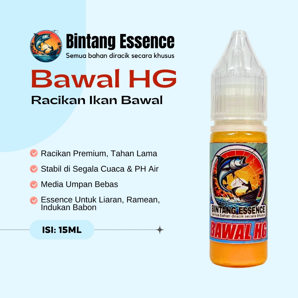 Essen Umpan Bawal HG 15ml Bintang Essence Esen Ikan Terbukti Ampuh