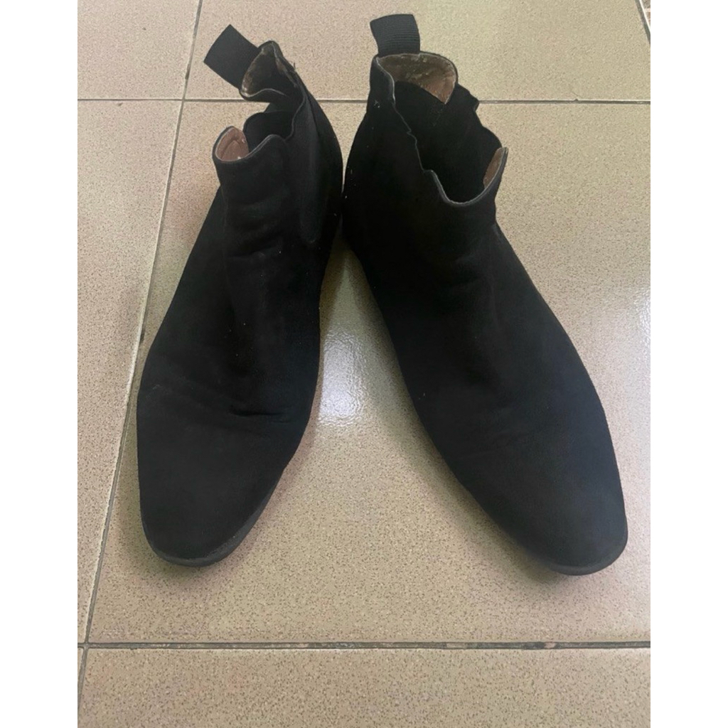 H&M Chelsea Boots Sepatu Boot Pria Suede Kulit